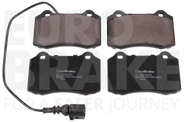 5502224792 EUROBRAKE Комплект тормозных колодок, дисковый тормоз (фото 1)