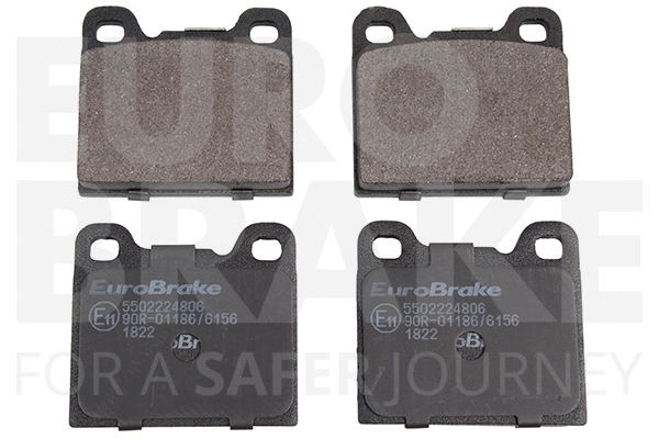 5502224806 EUROBRAKE Комплект тормозных колодок, дисковый тормоз (фото 1)