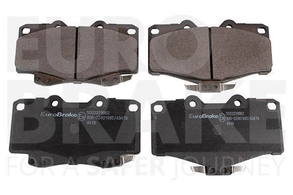 5502229962 EUROBRAKE Комплект тормозных колодок, дисковый тормоз (фото 1)