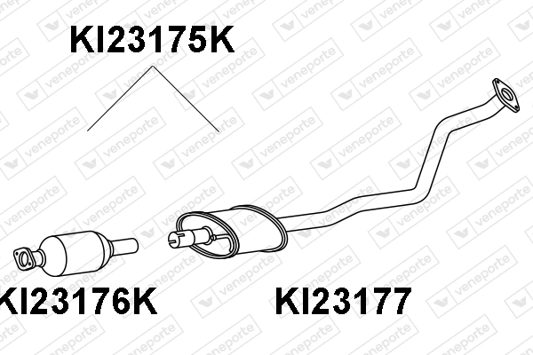 KI23175K VENEPORTE Катализатор (фото 1)