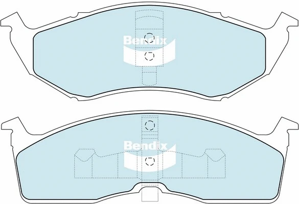 7470A HD BENDIX Комплект тормозных колодок, дисковый тормоз (фото 1)