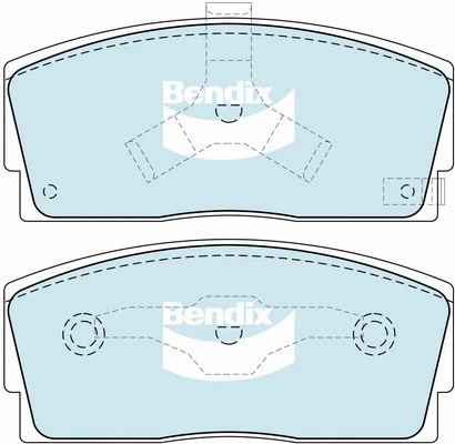 DB1125 GCT BENDIX Комплект тормозных колодок, дисковый тормоз (фото 1)