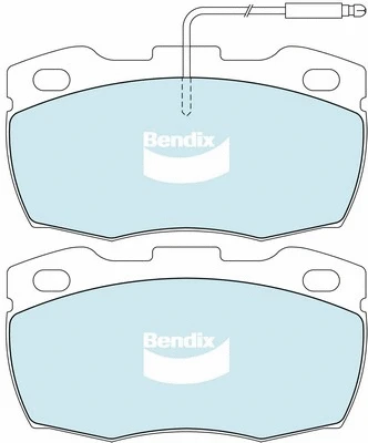 DB1127 4WD BENDIX Комплект тормозных колодок, дисковый тормоз (фото 1)