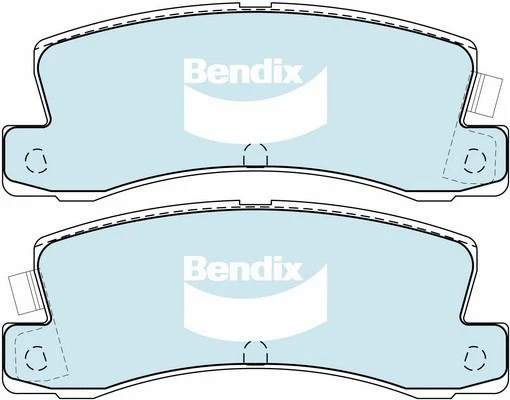 DB1147 GCT BENDIX Комплект тормозных колодок, дисковый тормоз (фото 1)