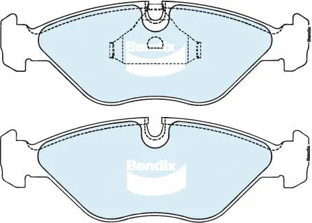 DB1156 GCT BENDIX Комплект тормозных колодок, дисковый тормоз (фото 1)