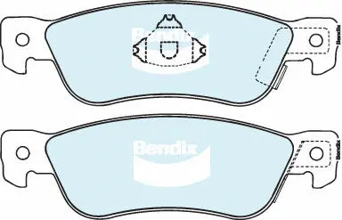 DB1161 4WD BENDIX Комплект тормозных колодок, дисковый тормоз (фото 1)