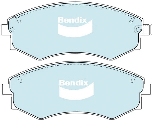 DB1167 HD BENDIX Комплект тормозных колодок, дисковый тормоз (фото 1)
