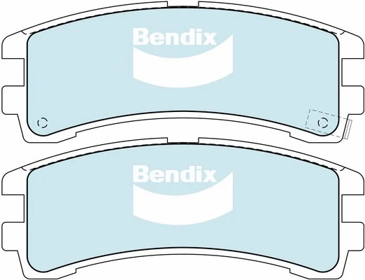 DB1175 HD BENDIX Комплект тормозных колодок, дисковый тормоз (фото 1)