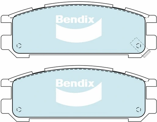 DB1186 ULT BENDIX Комплект тормозных колодок, дисковый тормоз (фото 1)