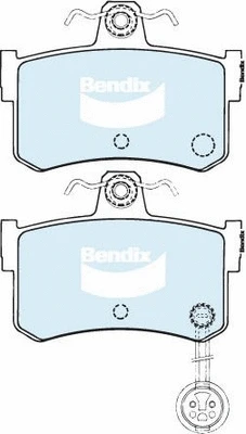 DB1197 GCT BENDIX Комплект тормозных колодок, дисковый тормоз (фото 1)
