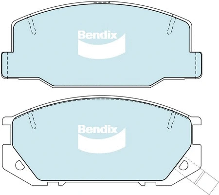 DB1208 GCT BENDIX Комплект тормозных колодок, дисковый тормоз (фото 1)