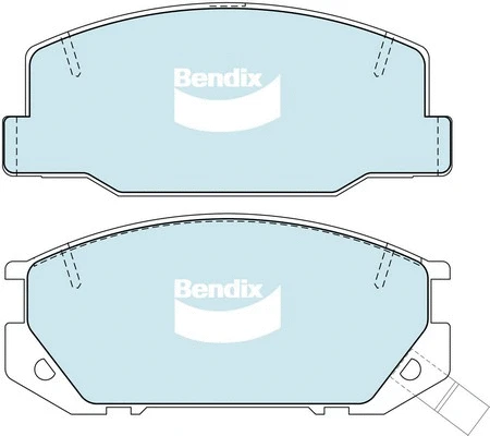 DB1208 HD BENDIX Комплект тормозных колодок, дисковый тормоз (фото 1)