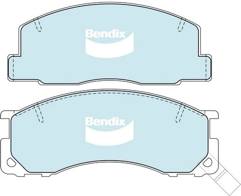 DB1215 GCT BENDIX Комплект тормозных колодок, дисковый тормоз (фото 1)