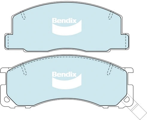 DB1215 HD BENDIX Комплект тормозных колодок, дисковый тормоз (фото 1)