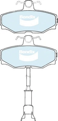 DB1226 GCT BENDIX Комплект тормозных колодок, дисковый тормоз (фото 1)