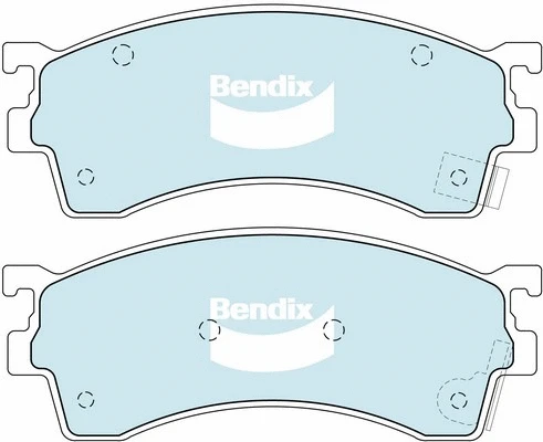 DB1255 HD BENDIX Комплект тормозных колодок, дисковый тормоз (фото 1)
