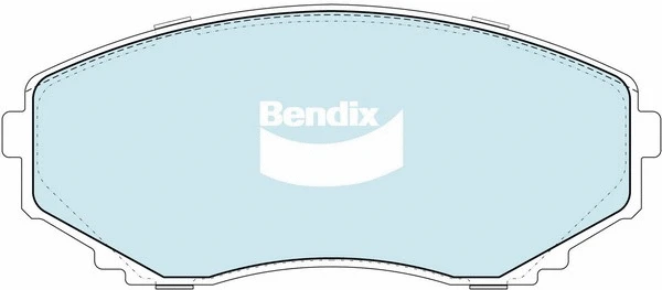DB1274 HD BENDIX Комплект тормозных колодок, дисковый тормоз (фото 1)