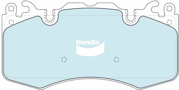 DB2204 HD BENDIX Комплект тормозных колодок, дисковый тормоз (фото 1)