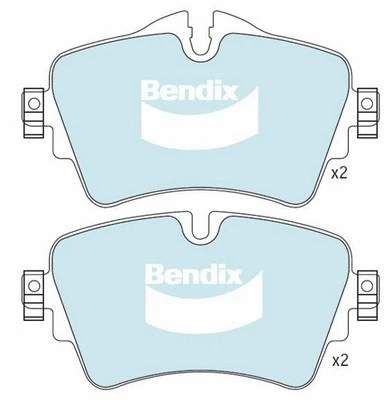 DB2493 EURO+ BENDIX Комплект тормозных колодок, дисковый тормоз (фото 1)