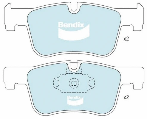 DB2563 EURO+ BENDIX Комплект тормозных колодок, дисковый тормоз (фото 1)