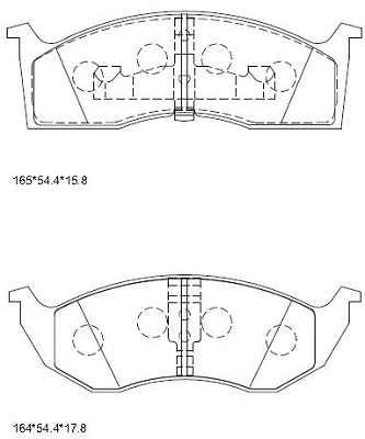 KD0601 ASIMCO Комплект тормозных колодок, дисковый тормоз (фото 1)