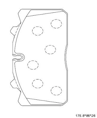 KD0901 ASIMCO Комплект тормозных колодок, дисковый тормоз (фото 1)