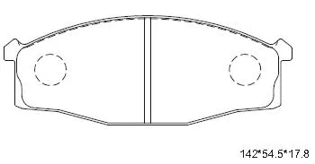 KD1204 ASIMCO Комплект тормозных колодок, дисковый тормоз (фото 1)