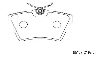KD1518 ASIMCO Комплект тормозных колодок, дисковый тормоз (фото 1)