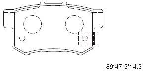 KD1702W ASIMCO Комплект тормозных колодок, дисковый тормоз (фото 1)