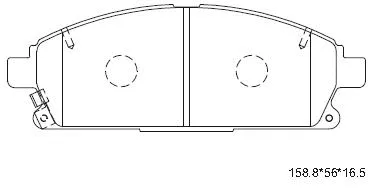KD1735 ASIMCO Комплект тормозных колодок, дисковый тормоз (фото 1)