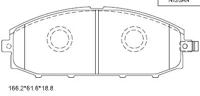 KD1764 ASIMCO Комплект тормозных колодок, дисковый тормоз (фото 1)