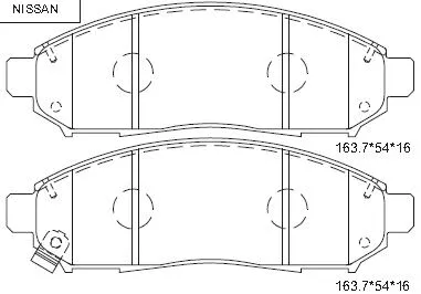 KD1775 ASIMCO Комплект тормозных колодок, дисковый тормоз (фото 1)