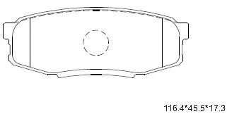 KD2388 ASIMCO Комплект тормозных колодок, дисковый тормоз (фото 1)