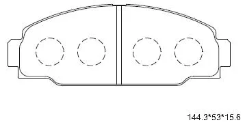 KD2435 ASIMCO Комплект тормозных колодок, дисковый тормоз (фото 1)