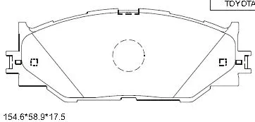 KD2502 ASIMCO Комплект тормозных колодок, дисковый тормоз (фото 1)
