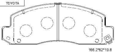 KD2531F ASIMCO Комплект тормозных колодок, дисковый тормоз (фото 1)