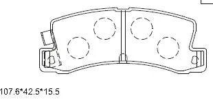 KD2636 ASIMCO Комплект тормозных колодок, дисковый тормоз (фото 1)