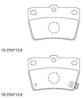 KD2637 ASIMCO Комплект тормозных колодок, дисковый тормоз (фото 1)