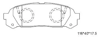 KD2715 ASIMCO Комплект тормозных колодок, дисковый тормоз (фото 1)