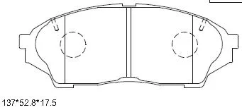 KD2716 ASIMCO Комплект тормозных колодок, дисковый тормоз (фото 1)