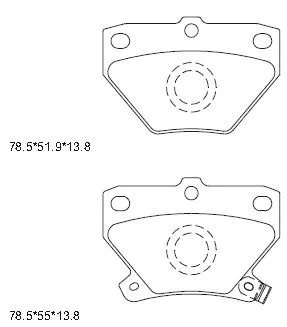 KD2720 ASIMCO Комплект тормозных колодок, дисковый тормоз (фото 1)