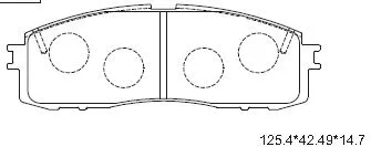 KD2733W ASIMCO Комплект тормозных колодок, дисковый тормоз (фото 1)