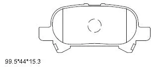 KD2734 ASIMCO Комплект тормозных колодок, дисковый тормоз (фото 1)