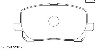 KD2770 ASIMCO Комплект тормозных колодок, дисковый тормоз (фото 1)