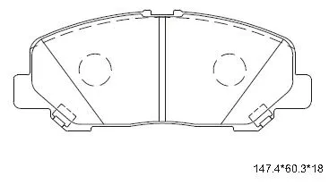 KD2771 ASIMCO Комплект тормозных колодок, дисковый тормоз (фото 1)