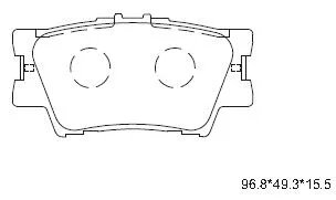 KD2772 ASIMCO Комплект тормозных колодок, дисковый тормоз (фото 1)