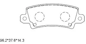 KD2777 ASIMCO Комплект тормозных колодок, дисковый тормоз (фото 1)