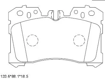 KD2778 ASIMCO Комплект тормозных колодок, дисковый тормоз (фото 1)