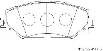 KD2780 ASIMCO Комплект тормозных колодок, дисковый тормоз (фото 1)