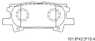 KD2783 ASIMCO Комплект тормозных колодок, дисковый тормоз (фото 1)